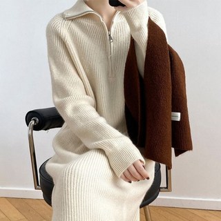 로브로코 임산부 니트 롱 원피스