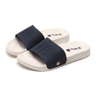 MLB 紐約洋基隊基本款 T 拖鞋, W海軍藍, 280