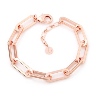 女款 簡約 日常 中型迴紋針鍊 14K鍍金 手鍊 JR427 + 附贈禮盒