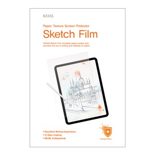 KARAS 適用於Galaxy Book Flex2 NT950QDZ-G51AZ的類紙質抗菌保護膜 FP347, 1個