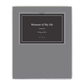 吸附式黑內頁相簿, 灰色, 15張, 1本