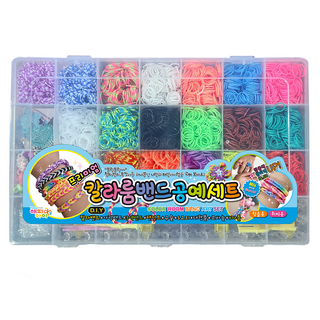 Happy Eye Mall 高級橡皮筋編織手環工藝套組 大 35cm, 1套, 混合顏色