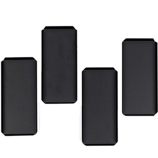 Alpha 多功能托盤 4件組, 4個, 黑色的