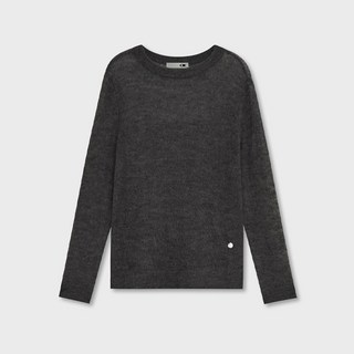 오아이오아이 여성용 헤어리 시어 니트