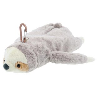 sun-star nuimee 絨毛軟趴可吊掛玩偶筆袋, 1個, 樹懶