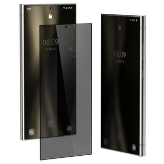 GOOSPERY 全覆蓋 180度 防窺鋼化玻璃 手機螢幕保護貼 2片組, 1套