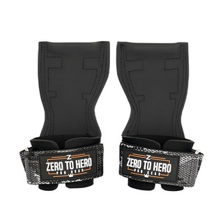 ZERO TO HERO PRO GRIP 專業健身拉力帶 護腕, Black Camo, 1組