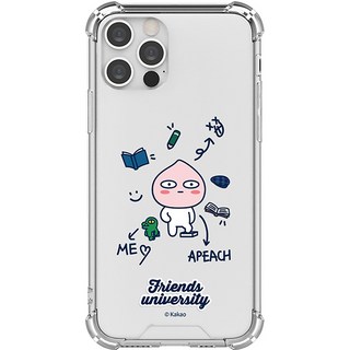 Kakao Friends大學透明防摔強化手機殼
