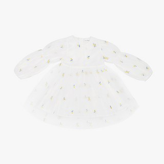 女童白色雪花洋裝