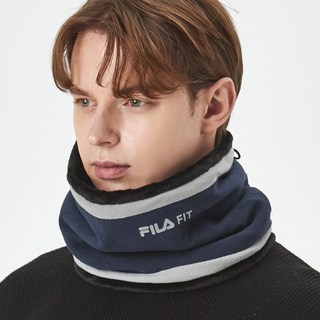 FILA 斐樂 FIT 刷毛圍脖, 1個, 海軍藍
