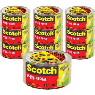 3M Scotch 包裝膠帶 3650, 10個, 透明