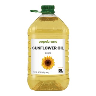 Pepebruno 葵花籽油, 1個, 5L