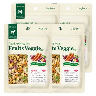조이펫 강아지 야채와 과일 동결건조 간식, 연어, 30g, 4개
