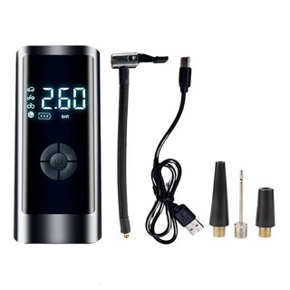 小型打氣機 數顯無線低配款, 黑色, 1台