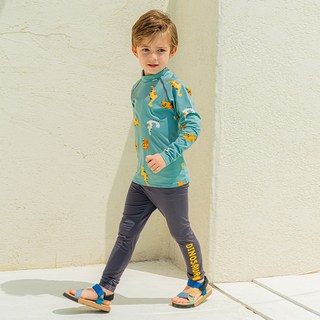 Lala Amang 男童款恐龍印花防曬泳衣泳褲套裝