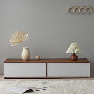 One Furniture 電視櫃, 美娜豆木色/白色