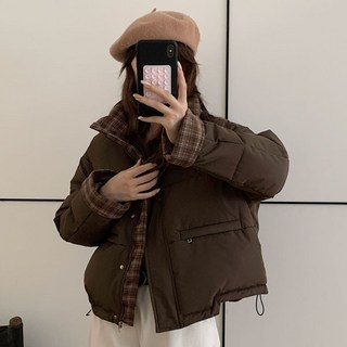 Sunbit 女款 Ovelin 防寒日常素色格紋鋪棉外套