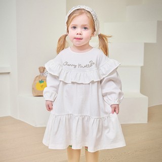 mollimelli 女童 Love Love 荷葉邊蓬蓬連身裙