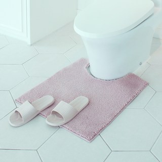 시나앤소모 에어로실버 건식 변기발매트, 핑크