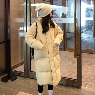 女款基本款蓬鬆長版羽絨外套 2676