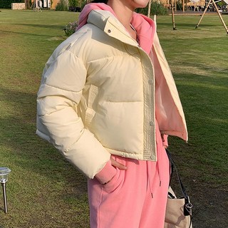 女款霧面短版鋪棉外套