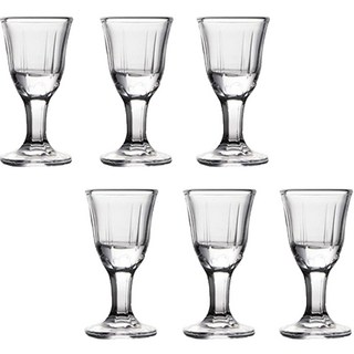 It's us 迷你高腳杯 煙台高粱酒杯, 6個, 透明色