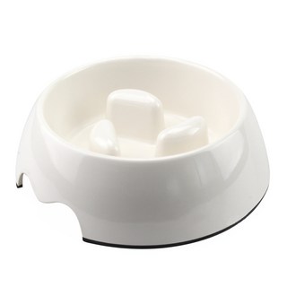 寵物慢食碗, 暖白, 1個