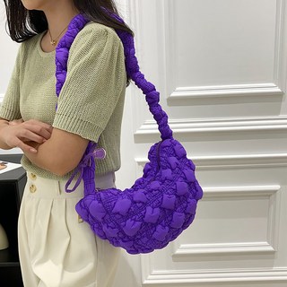 MEICHEL BonBon可愛雲朵褶皺絎縫包 11391, 紫色