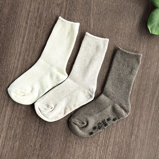 Kids FUTURE 兒童隨性風羅紋襪3件組