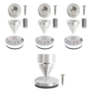 喇叭避震腳釘組, MS-SPIKE1, 銀色
