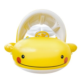 i wink 鯨魚幼兒學步泳圈, 1個, 黃色的