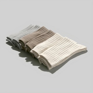 Superbasic 1310 寬版羅紋襪 6雙入組 04 自然色 FREE(230~270mm)