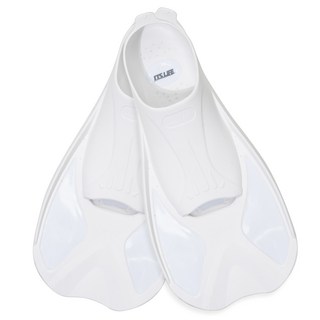 ITS LIFE 布魯塔 自由潛水短蛙鞋 + 網狀收納袋 + 塑形器 2入套組, 白色