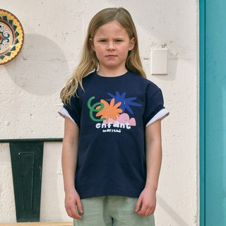 MaritheFrancoisGirbaud 兒童 ENFANT GEOMETRIC FRIENDS OVERSIZED TEE