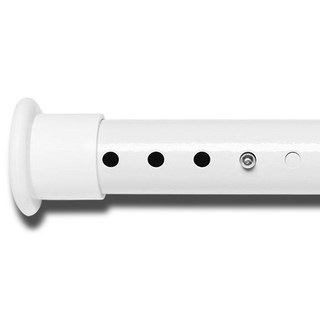 higher deco 超強力免釘彈簧伸縮窗簾桿, 白色