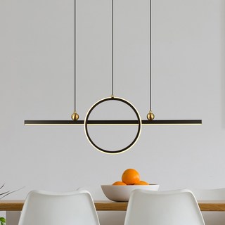 Honey Comb 克洛 30W LED 餐吊燈, 現代簡約餐廳燈具, 三段調光, 節能省電, 1入