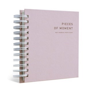 ICONIC 線圈素色四格照片相本 粉色Half款 25頁, 自黏相冊 照片收納, INDI PINK, 25張