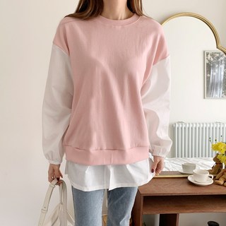 댜이샨 셔츠 컬러풀 레이어드 맨투맨 cpt11798k31