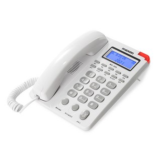 maxon CID有線電話機 白色, MS-382