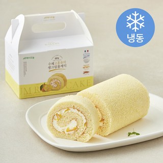 프레시오늘 우리밀 리얼버터 프랑스 우유생크림 99% 고흥유자 수제 롤케익 (냉동), 230g, 1개
