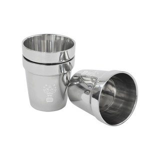 機器人不銹鋼雙杯160ml, 混色, 3個