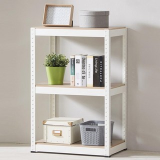 Tres Belle 簡易組裝角鋼層架, 白色, 3層