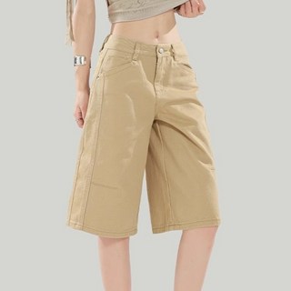 Awesomeful 女款 Settlement 七分大尺碼寬褲 A26SPP012721