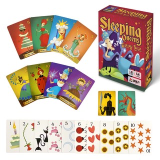 재미존 슬리핑 퀸즈 전략게임, 혼합색상, 1개