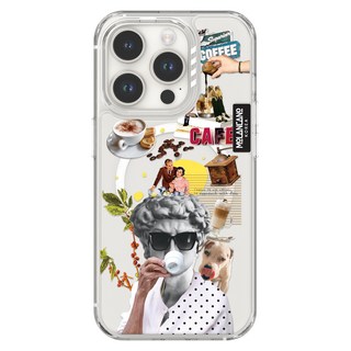 MOLAN CANO 水晶 MagSafe 透明拼貼設計手機殼