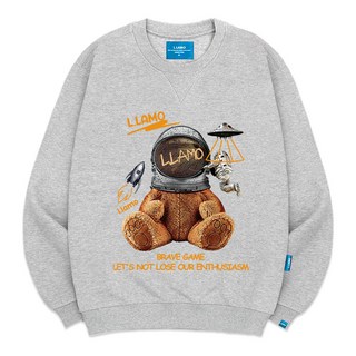 L.LAMO 內刷毛M Space Ellamo 大學T 大尺碼