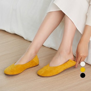 afinar 麂皮兩穿式平底鞋