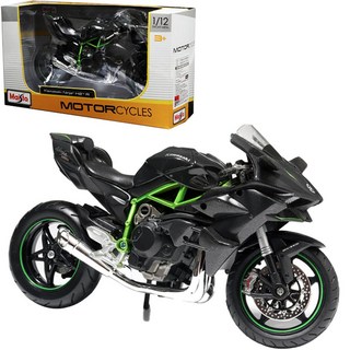 Maisto 1:12 川崎 Kawasaki Ninja H2-R 摩托車模型 灰色, 1個