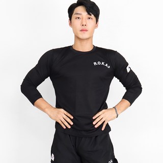 WhoArmy 男士用 Cool Dry ROKAF 透氣長袖T恤