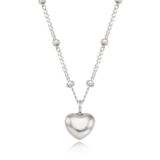 OST 女款豐盈愛心圓點鍊條項鍊